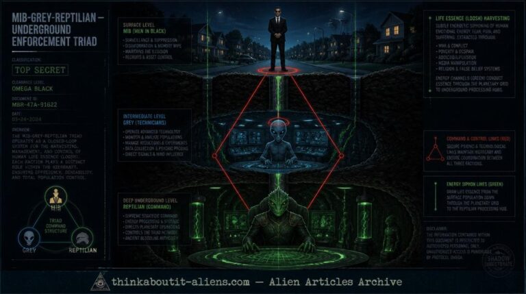 The MIB, Reptilians and You: The Underground Enforcement Triad — Shaver Deros, Reptoid Physiology & Life Essence Harvesting