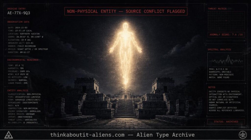 Illustration of the Elohim, a non-physical Founders collective described in channeled ufology material