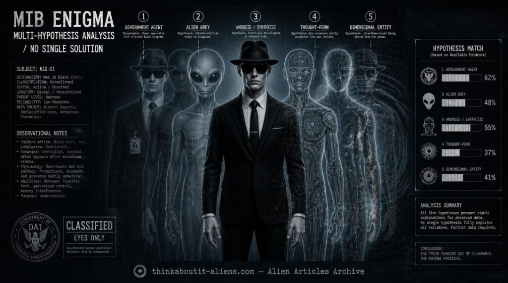 The MIB Enigma: Inside the Men in Black — Unified Analysis, the Uncanny Valley Signature & the Multi-Hypothesis Framework