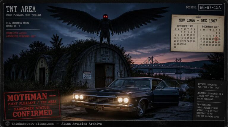 The Mothman Legend: The TNT Area Flap, Red-Eyed Harbinger & the Silver Bridge Collapse (1966–1967)