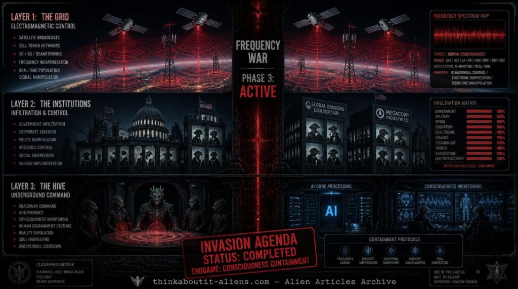 The Reptilian-Draconian Invasion Agenda: The Silent War — Underground Bases, Shape-Shifters & the AI Frequency Endgame