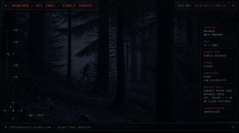 Illustration of the Ellina, small Elf-like forest beings reported near München in 2001