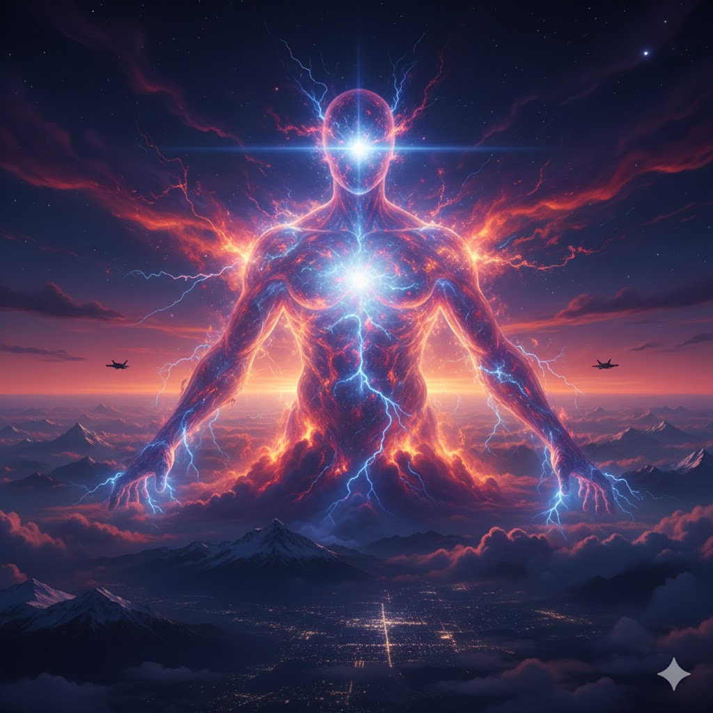 Sentient Plasma Nebula life form in the upper atmosphere.