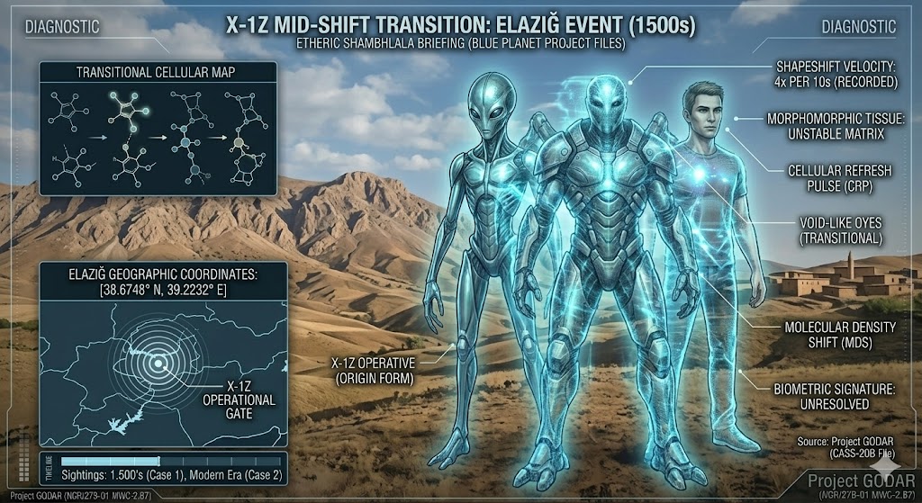 X-1Z Alien Shapeshifter Mid-Shift Transition Technical Briefing.