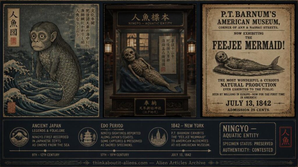 The Mysterious Mermaids of Japan: Ningyo Folklore, Immortality Flesh, Edo Mummies & the FeeJee Mermaid Connection